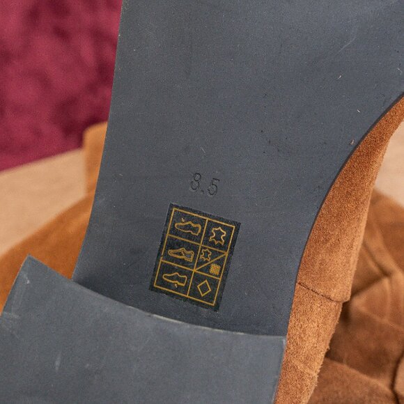 Jeffrey Campbell Women Brown Suede Boho Slouch Cottage OTK Boots sz 8.5 - Picture 6 of 7